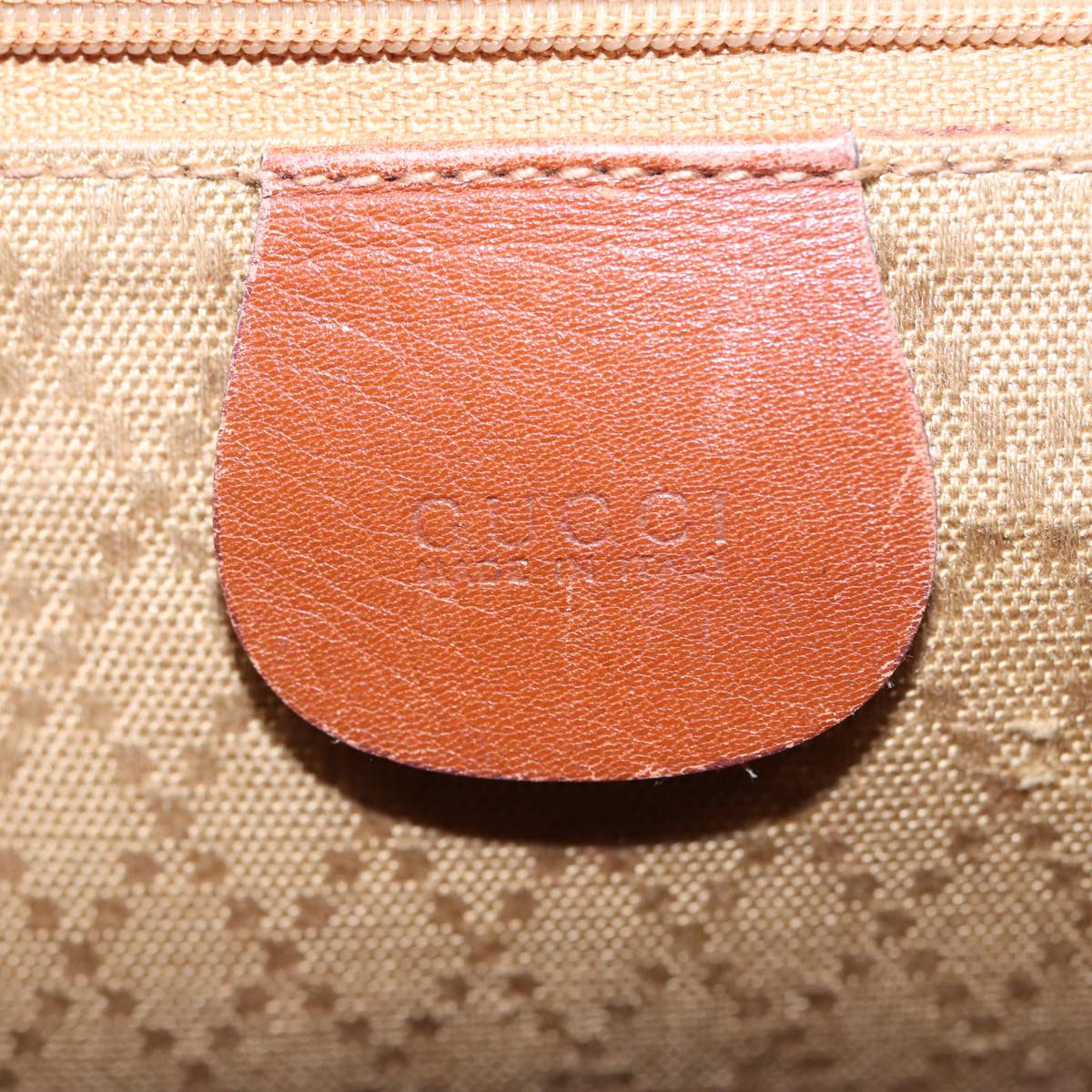 GUCCI Bamboo Backpack Leather Brown 003 2058 0016 76808