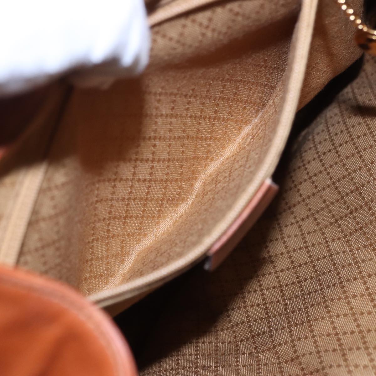 GUCCI Bamboo Backpack Leather Brown 003 2058 0016 76808