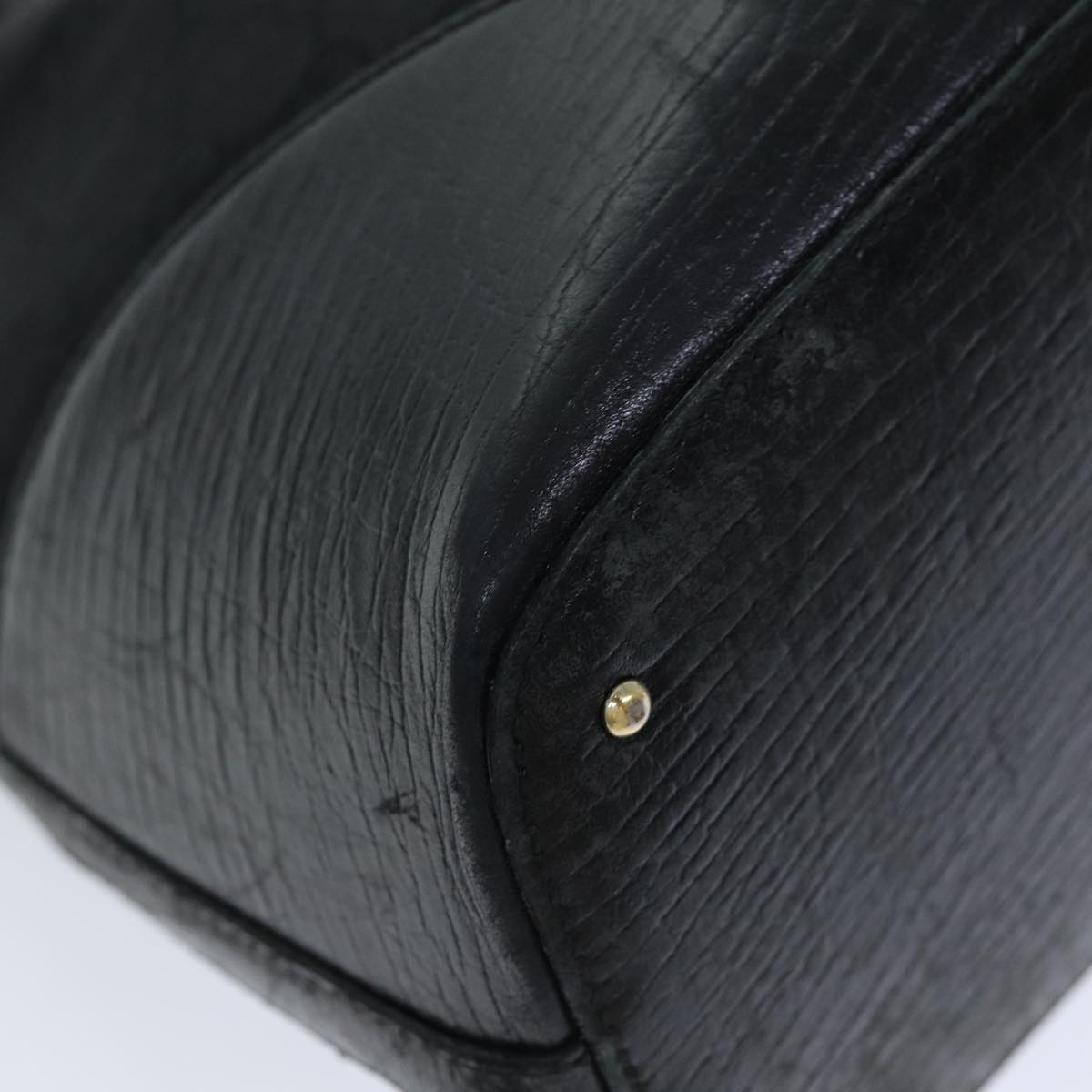GUCCI Horsebit GG Canvas Hand Bag Black 137385 76810