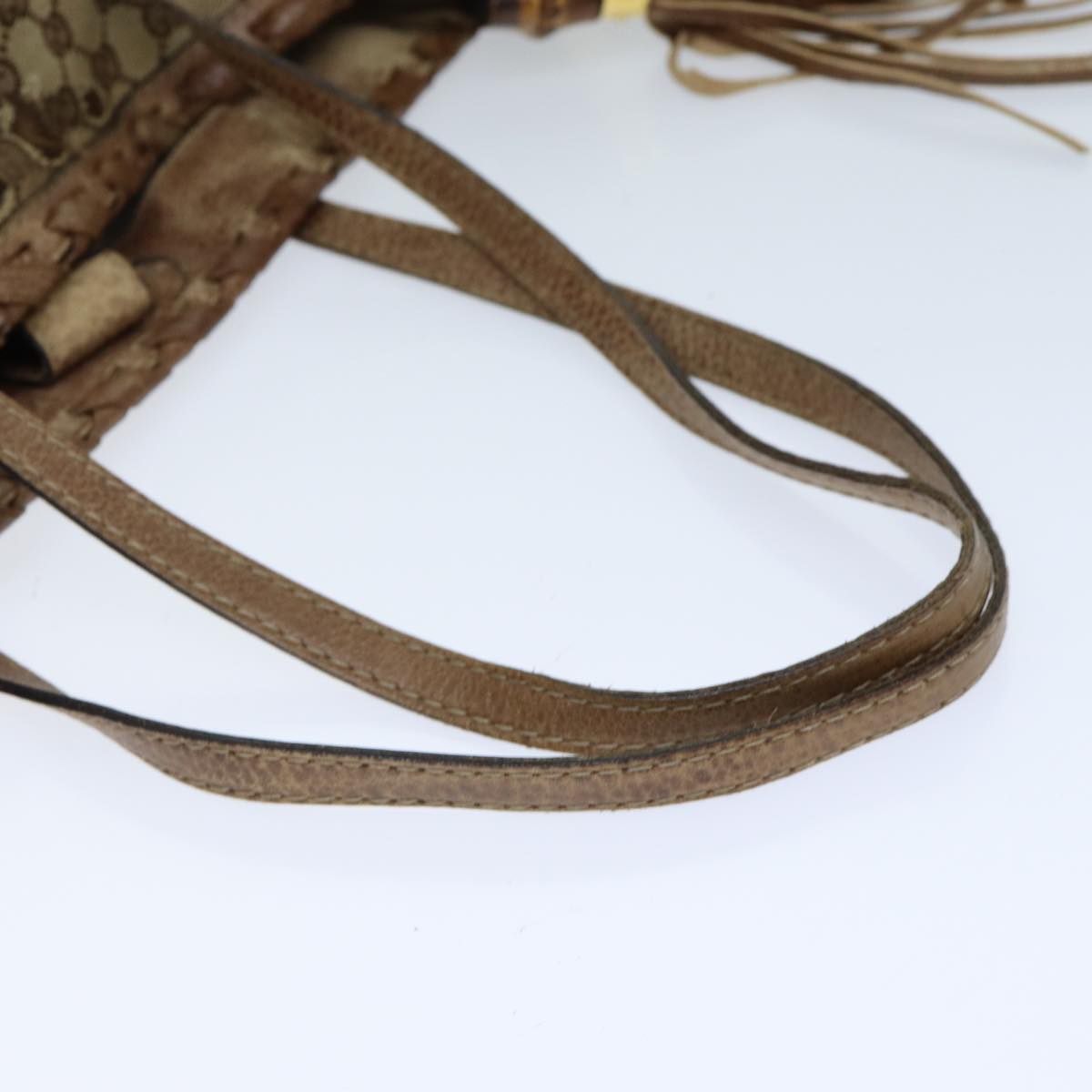 GUCCI GG Canvas Tote Bag Beige 218780 76843