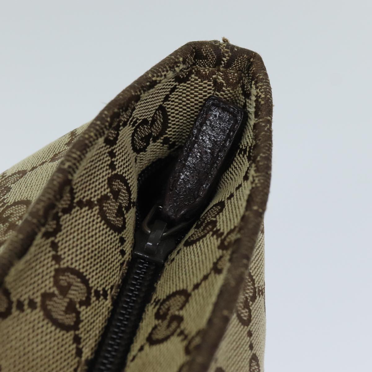 GUCCI GG Canvas Web Sherry Line Tote Bag Beige Red Green 155524 76844