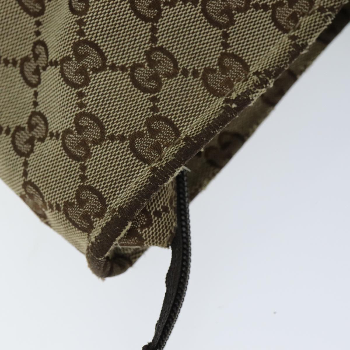 GUCCI GG Canvas Web Sherry Line Tote Bag Beige Red Green 155524 76844