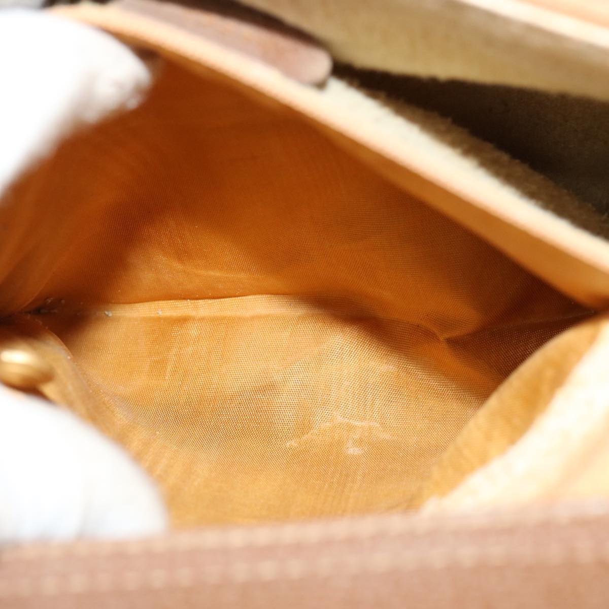 GUCCI Bamboo Tote Bag Suede Leather Brown 002 853 0260 76848