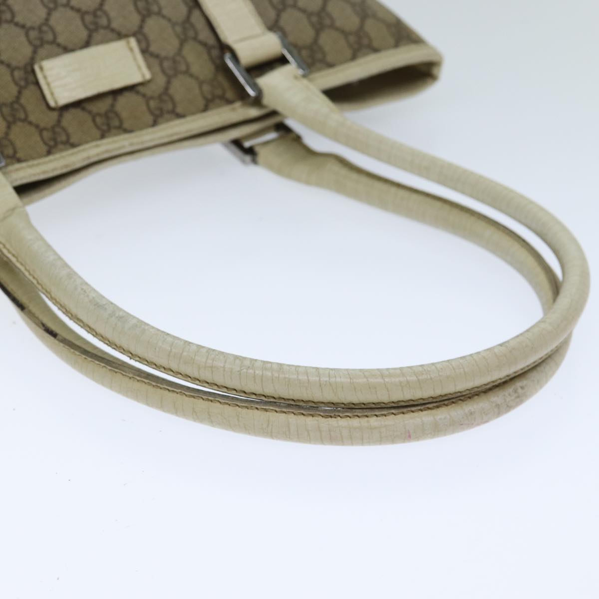 GUCCI GG Supreme Tote Bag PVC Beige 114288 76885