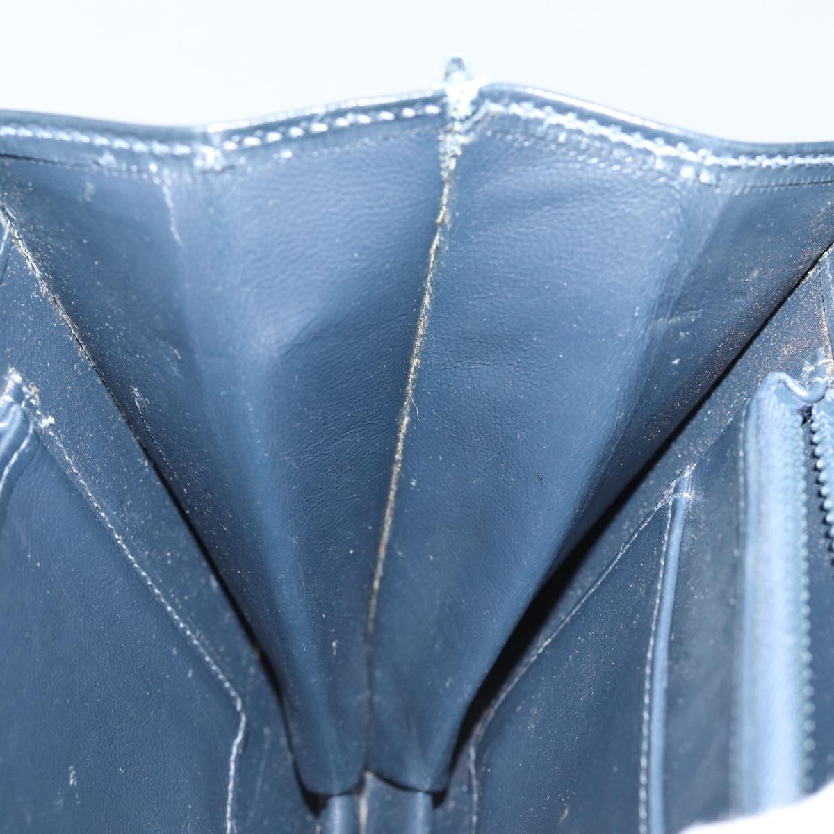 GUCCI Hand Bag Leather Navy 76886