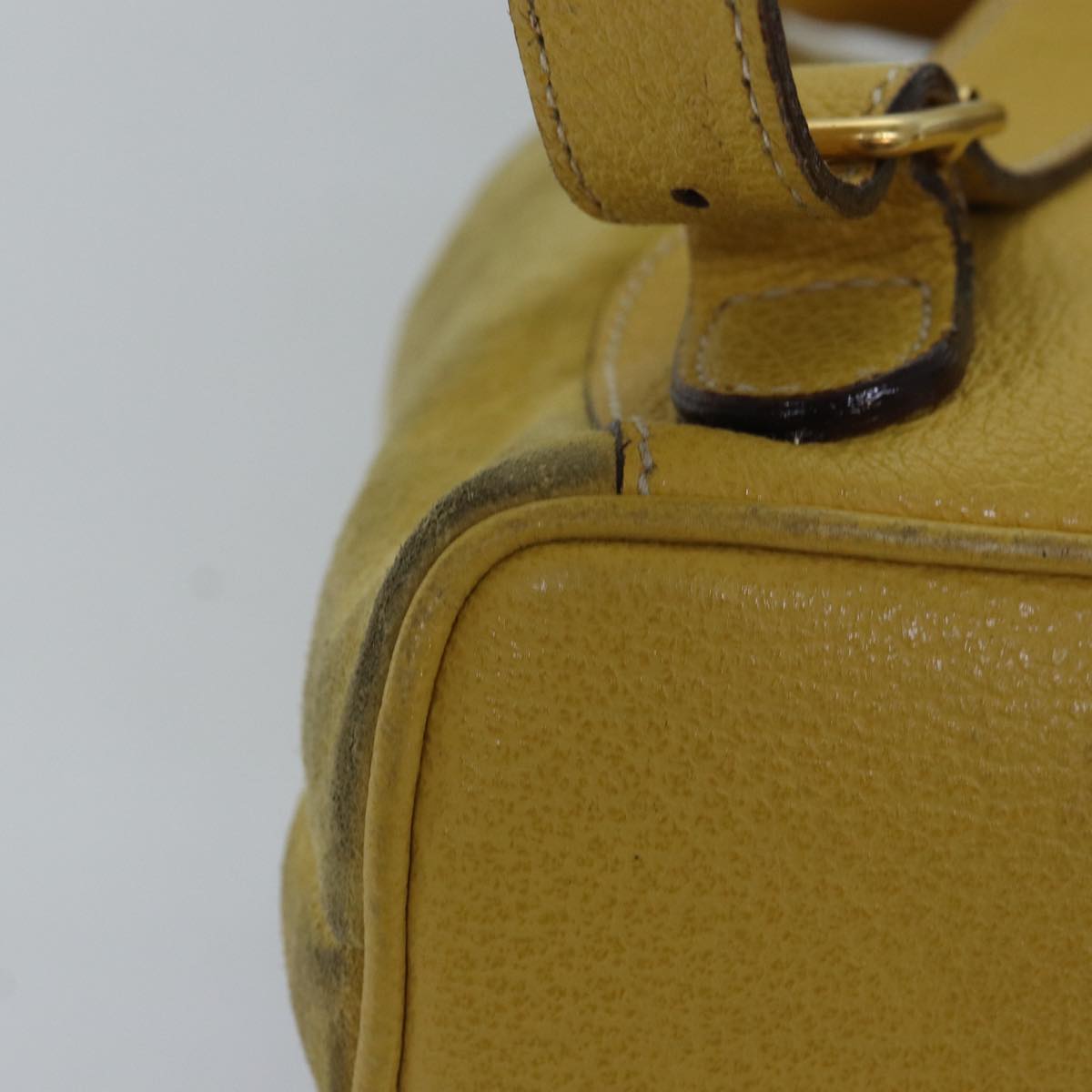 GUCCI Bamboo Backpack Suede Leather Yellow 003 2058 0030 76895