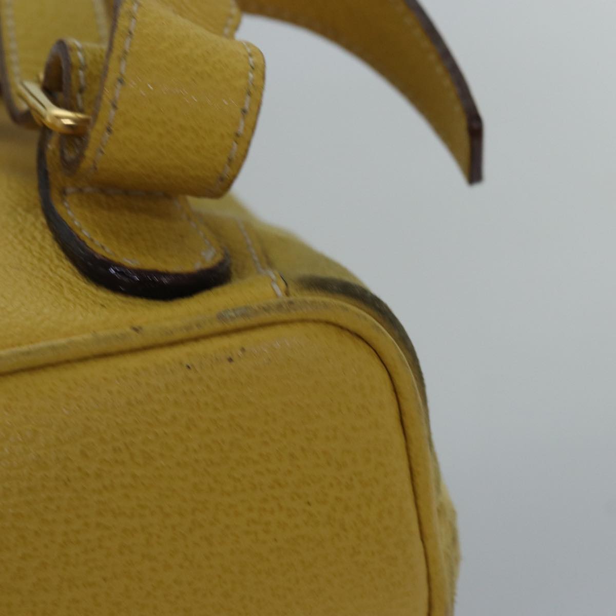 GUCCI Bamboo Backpack Suede Leather Yellow 003 2058 0030 76895