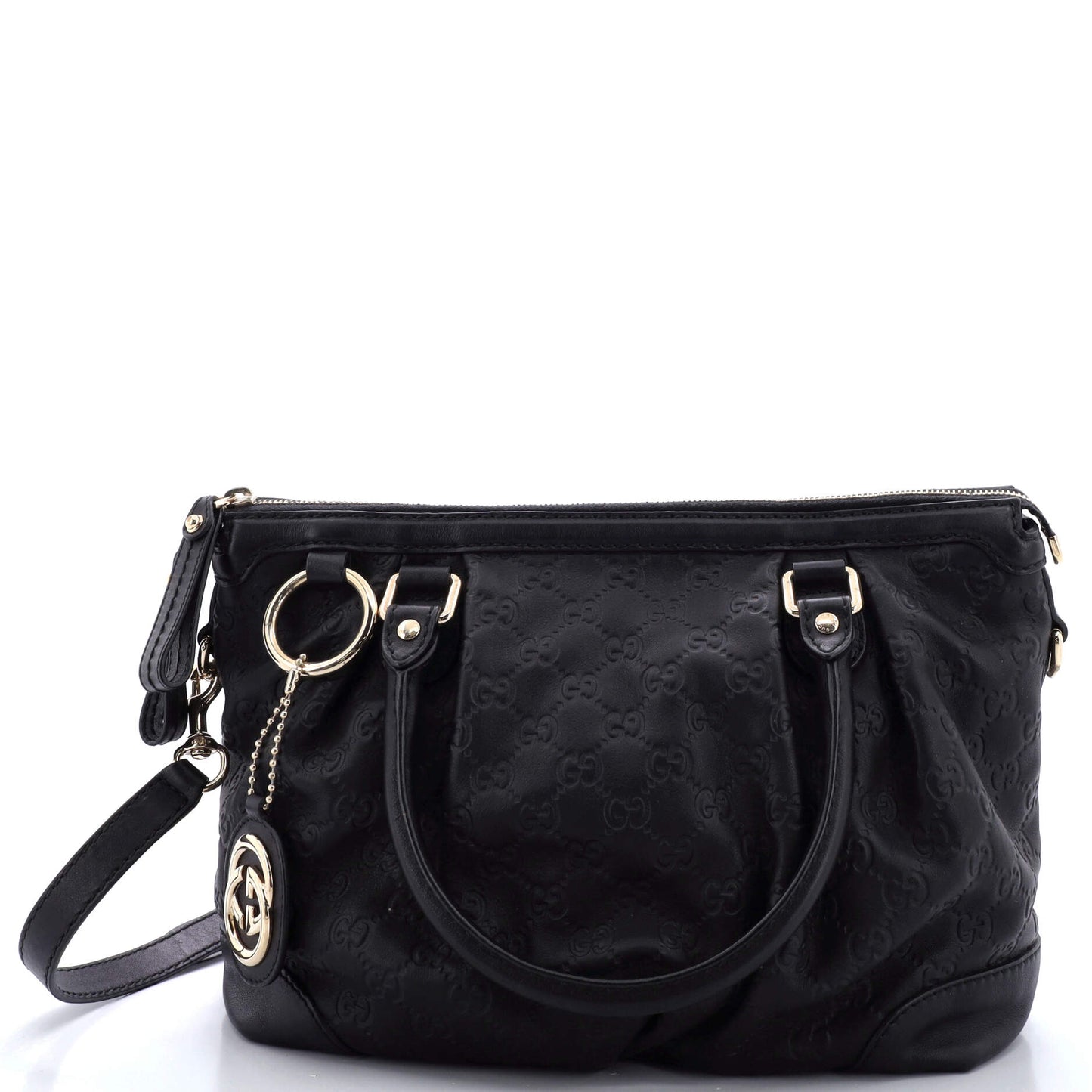 Sukey Top Handle Satchel Guccissima Leather Medium