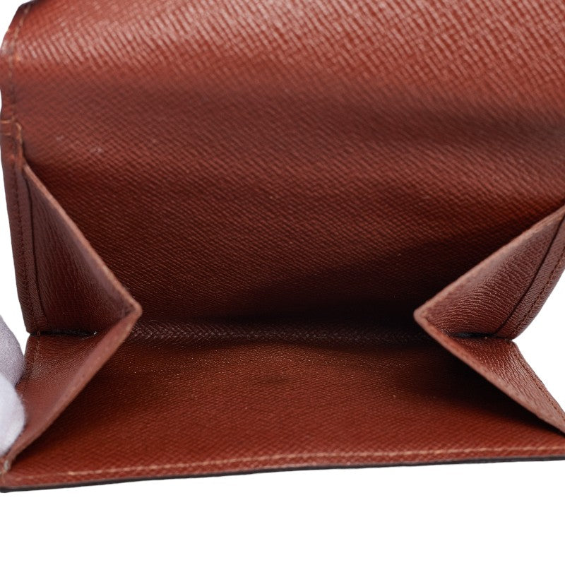 Louis Vuitton Monograms Portmoney Vie Cult Credy Three Folded Wallet M61652 Brown PVC Leather  Louis Vuitton