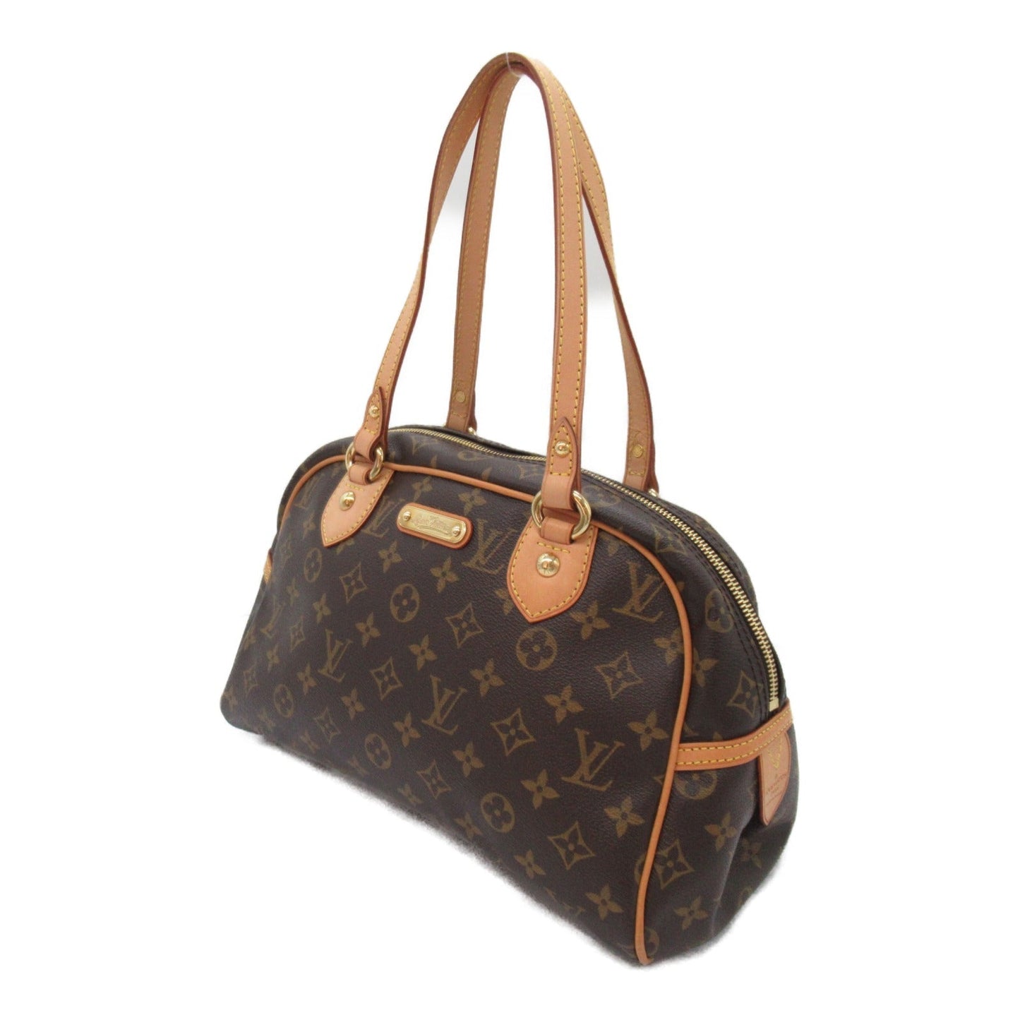 Louis Vuitton Louis Vuitton Montgomery PM Shoulder Bag PVC Coated Canvas Monogram  Brown M95565