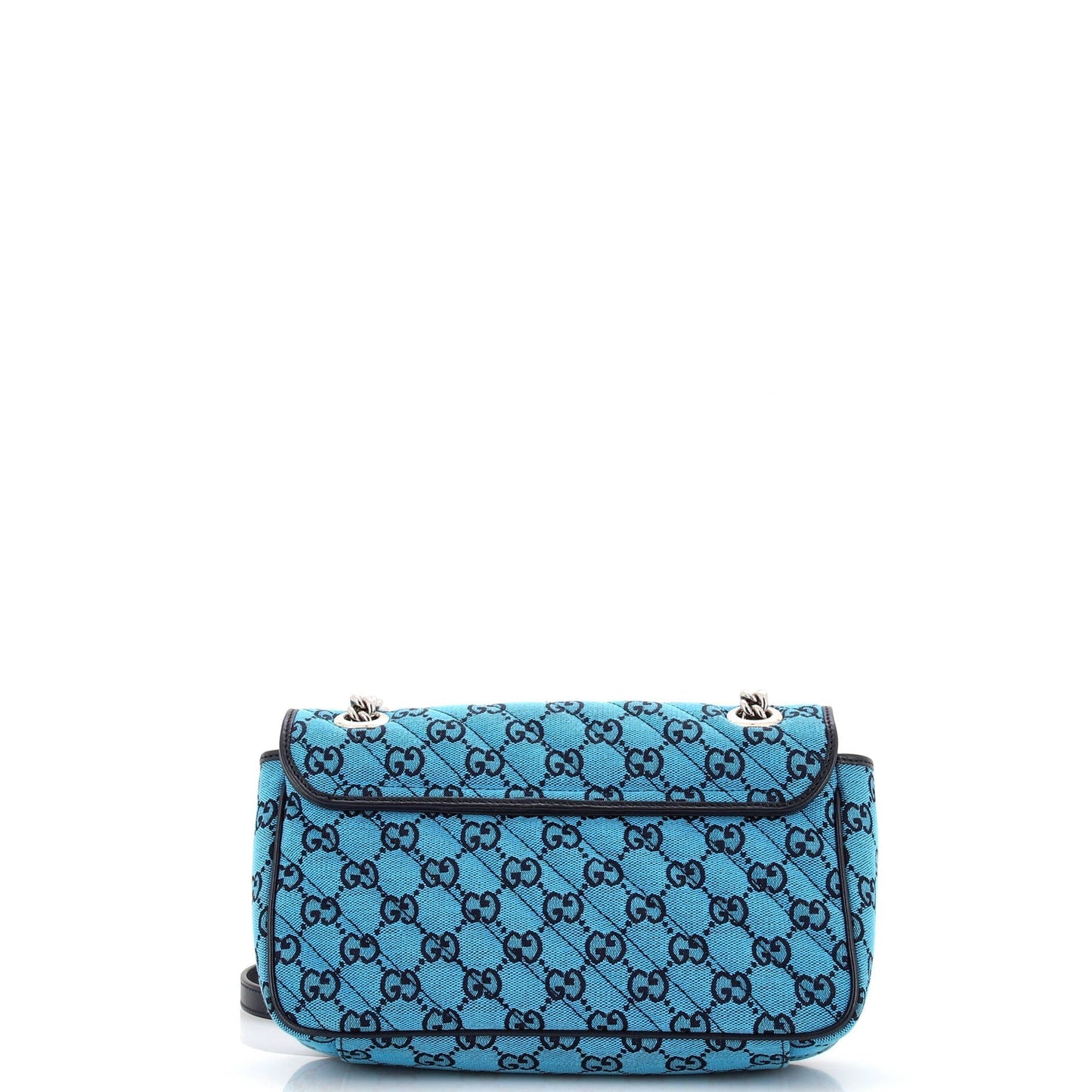 GG Marmont Flap Bag Diagonal Quilted GG Canvas Small