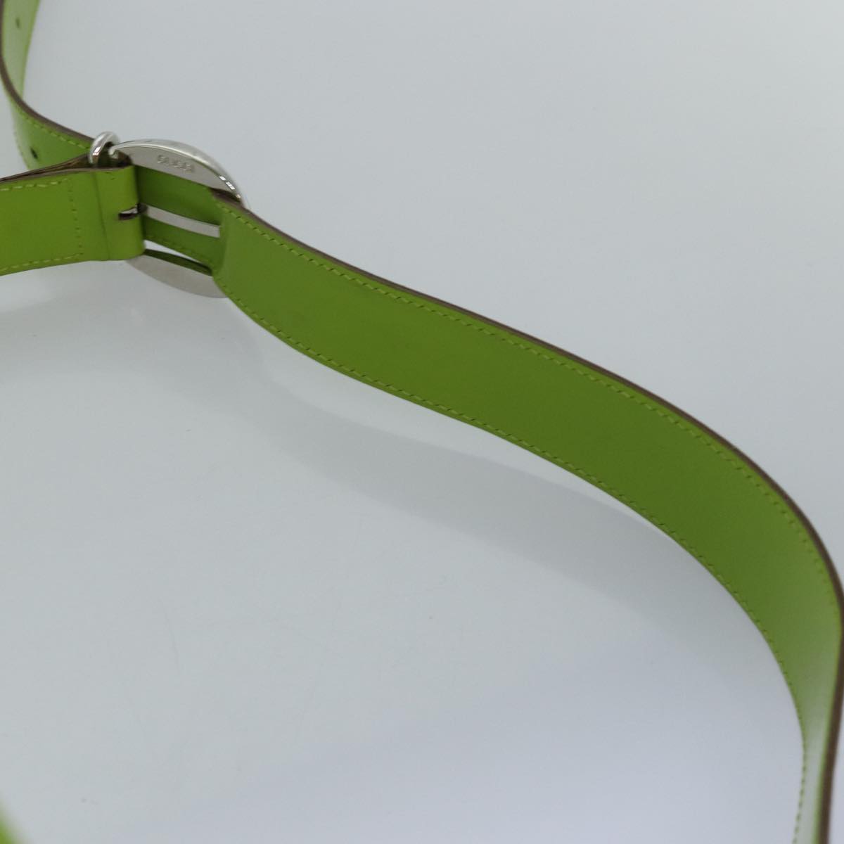 GUCCI Bamboo Body Bag Enamel Green 003 2113 0027 77013