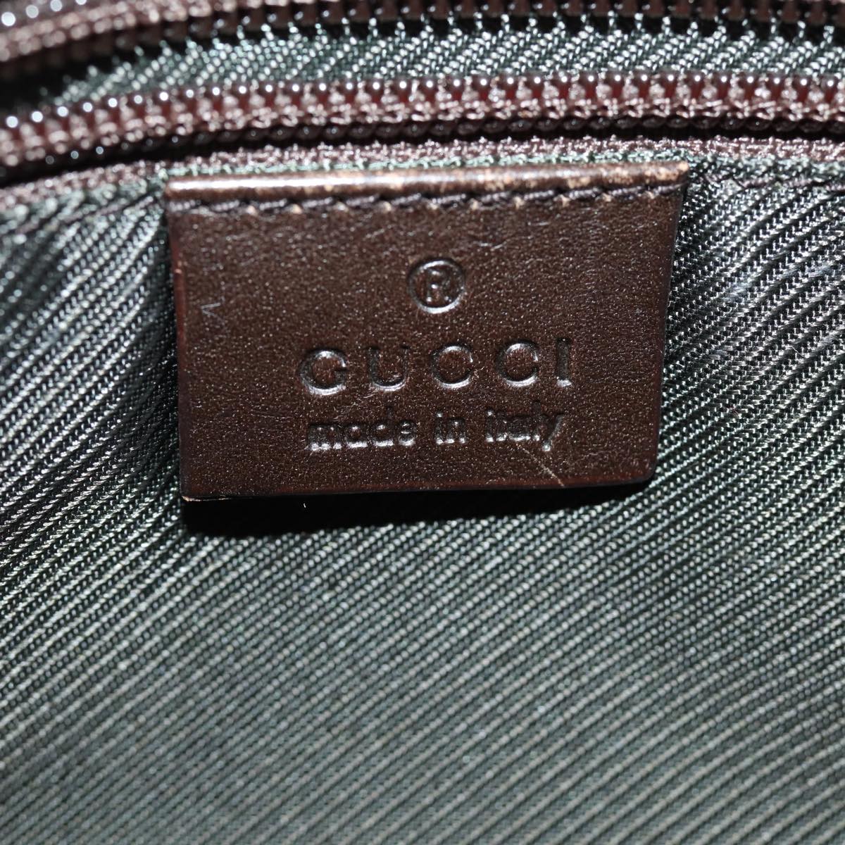 GUCCI GG Canvas Shoulder Bag Brown 35098 77014