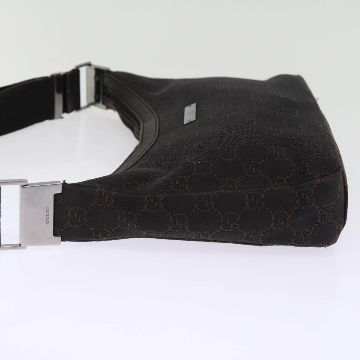 GUCCI GG Canvas Shoulder Bag Brown 35098 77014