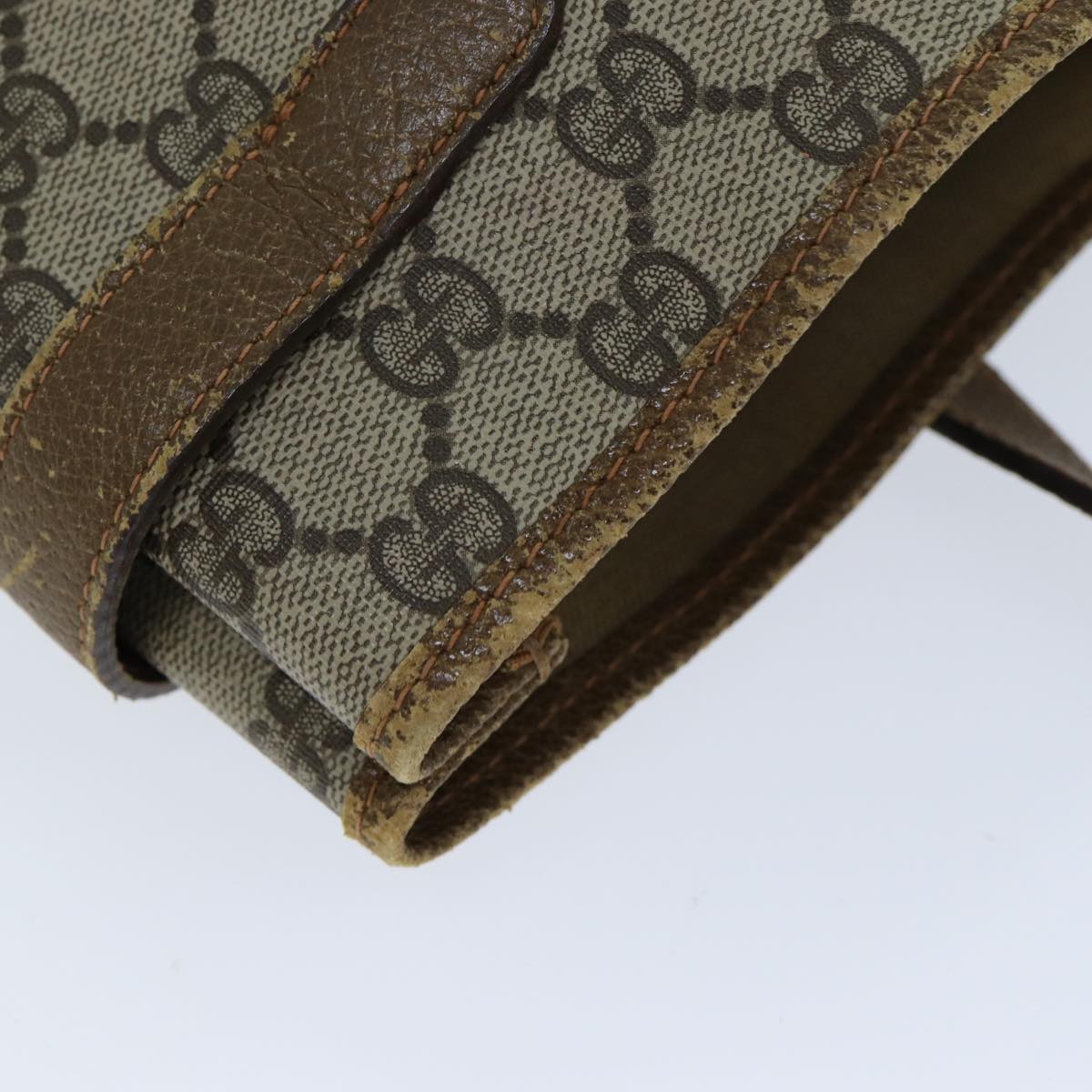 GUCCI GG Supreme Tote Bag PVC Beige 39 02 061 77022