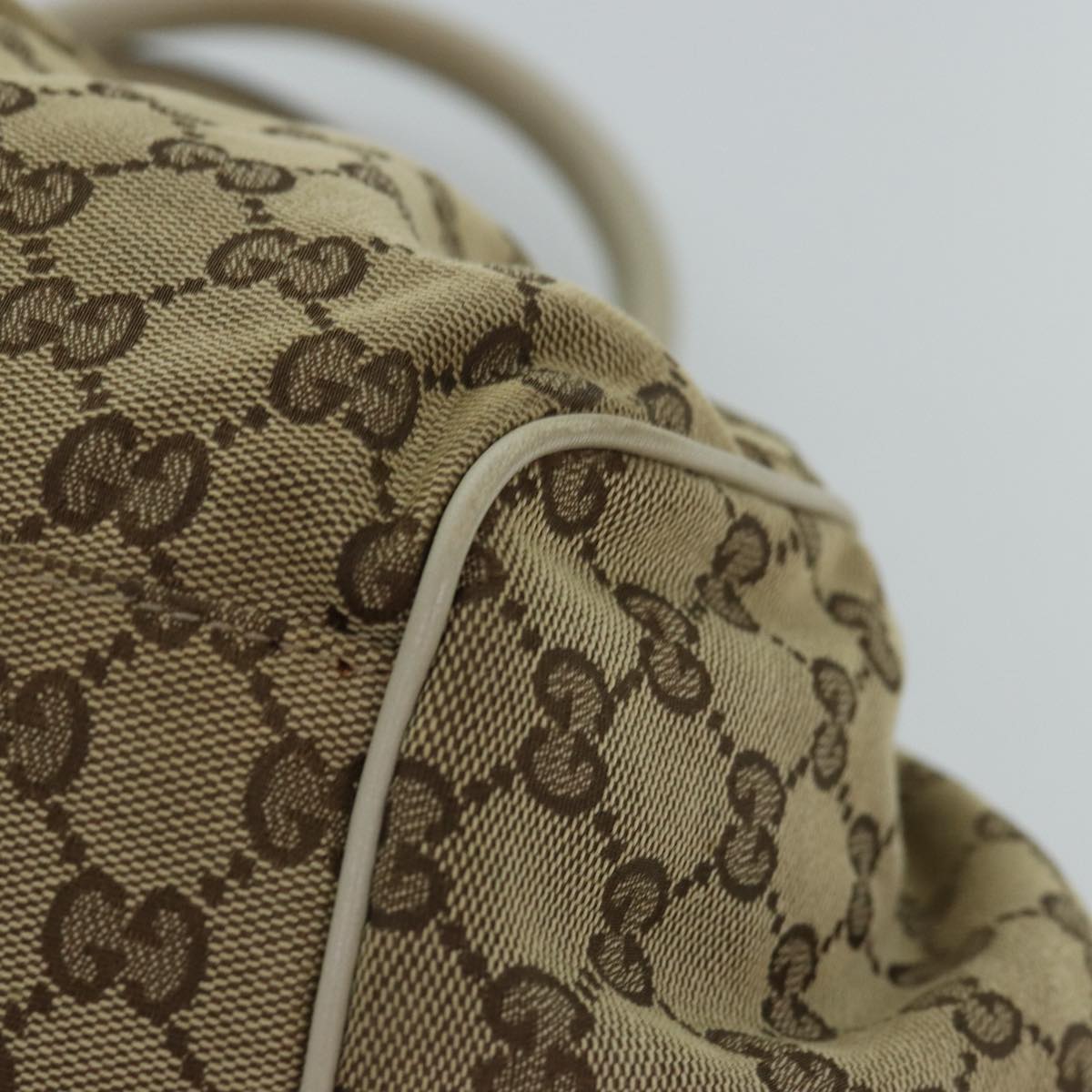 GUCCI GG Canvas Hand Bag Beige 223974 77030