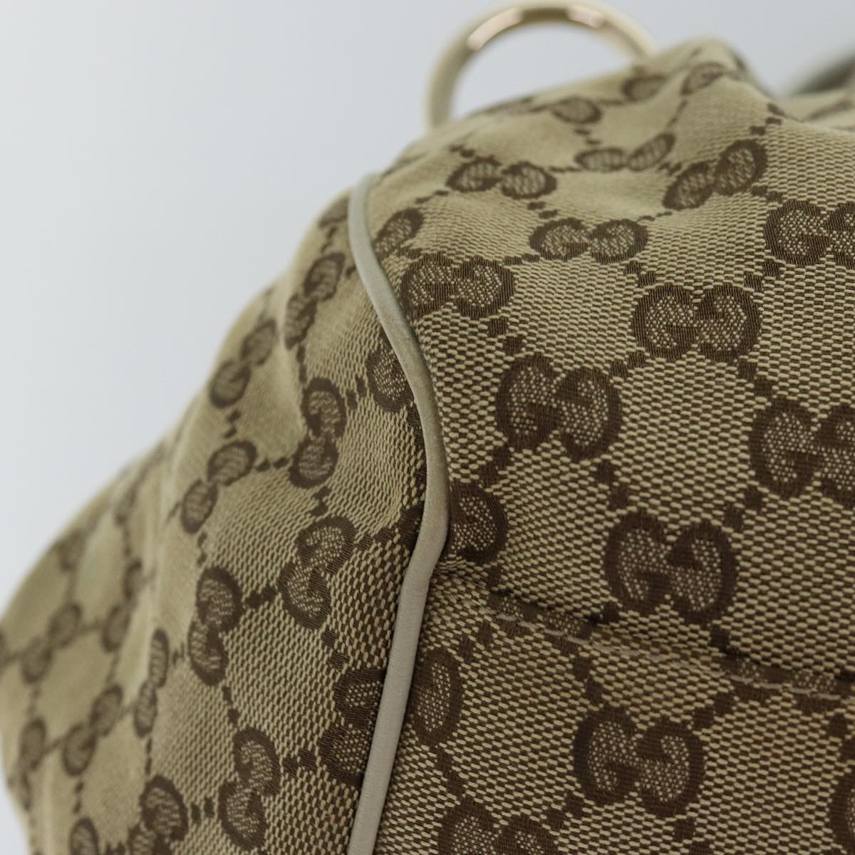 GUCCI GG Canvas Hand Bag Beige 223974 77030