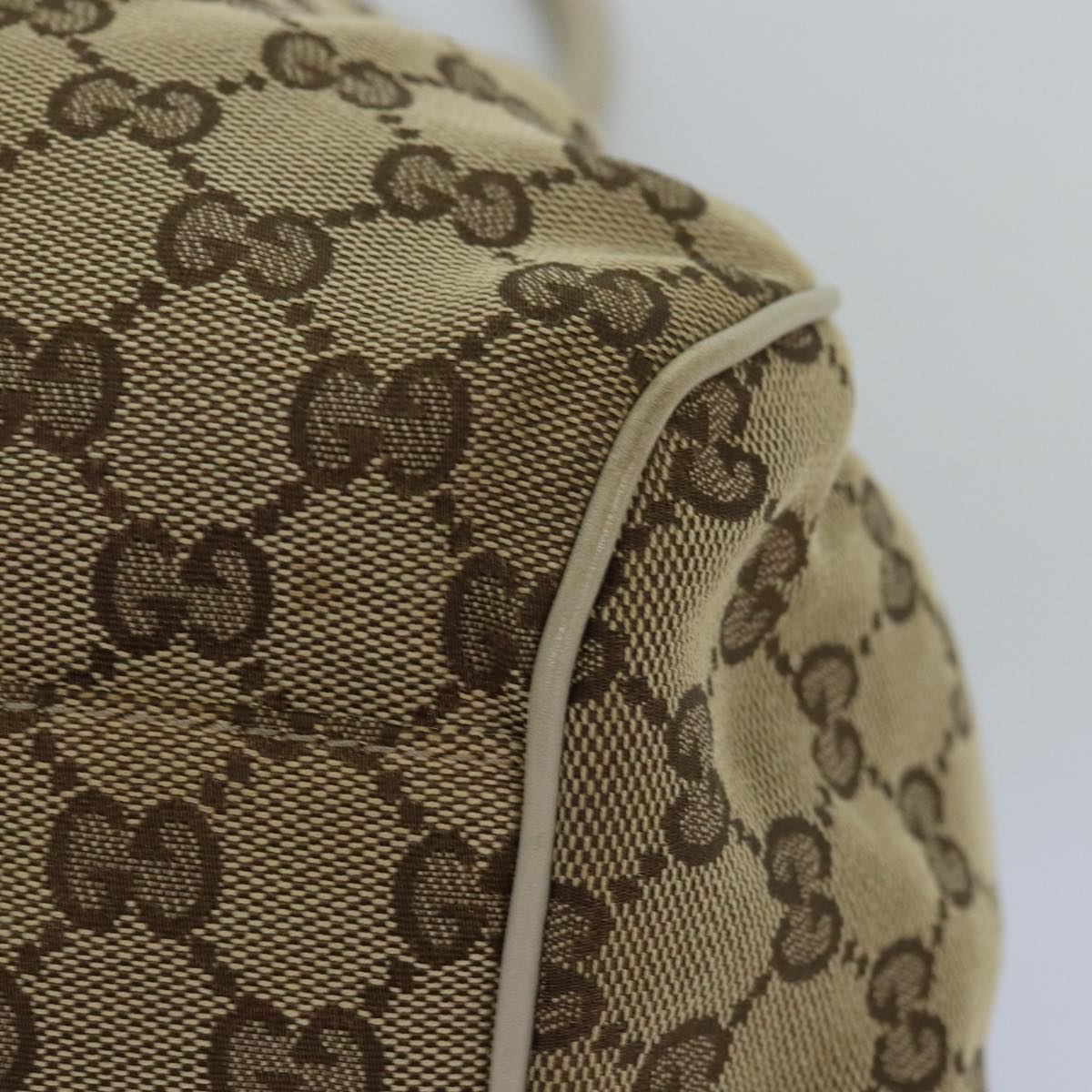 GUCCI GG Canvas Hand Bag Beige 223974 77030