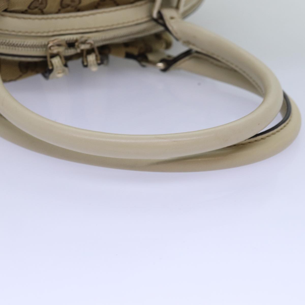 GUCCI GG Canvas Hand Bag Beige 223974 77030