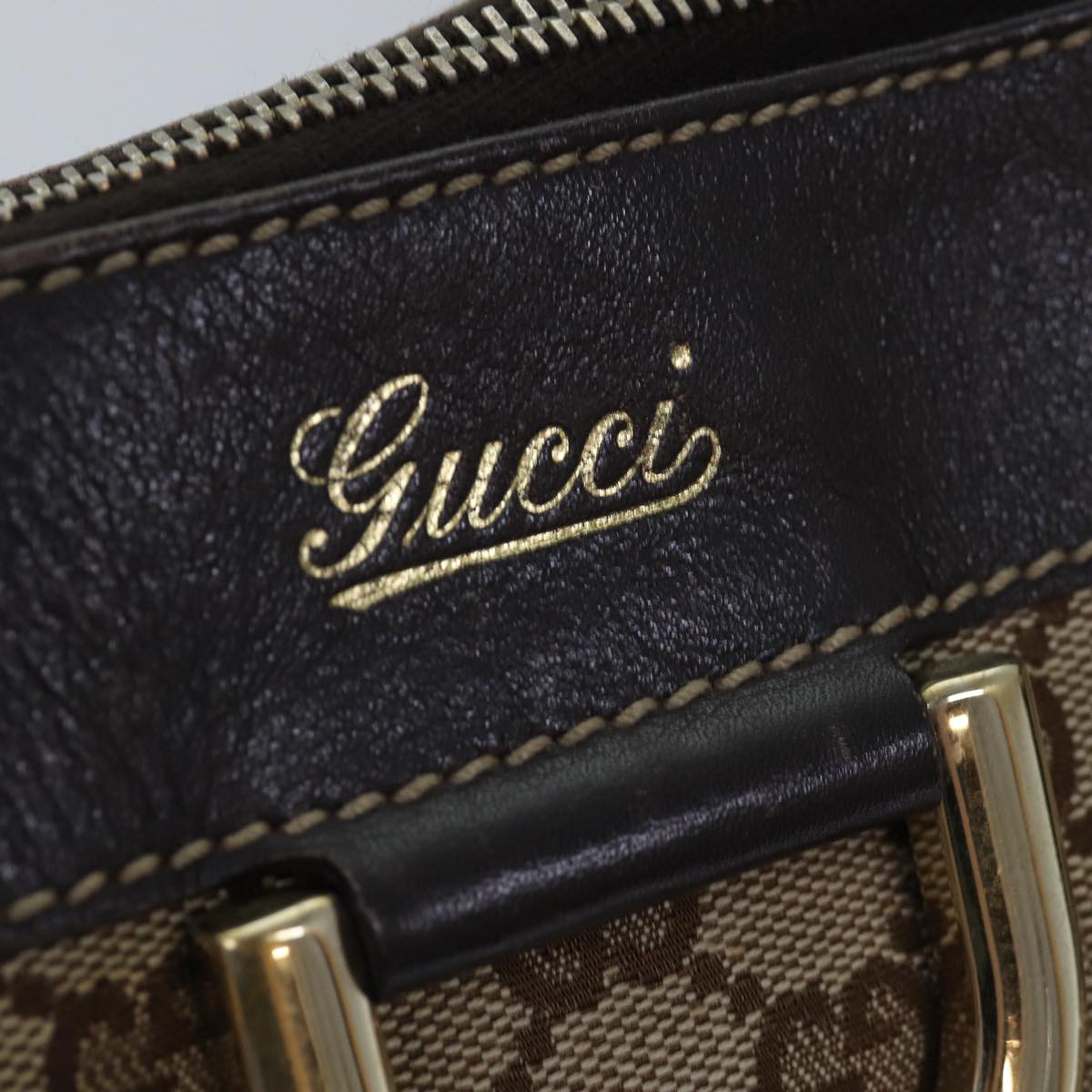 GUCCI GG Canvas Abbey Hand Bag Beige 189831 77031
