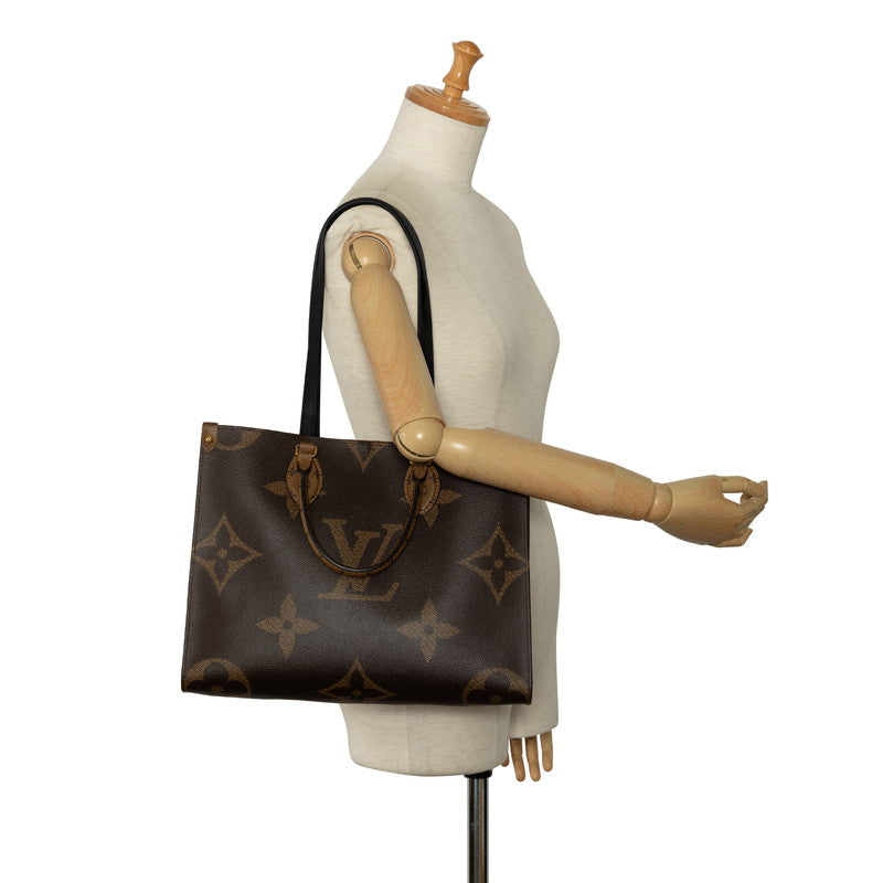 Louis Vuitton Monograms Giant Reverse M45321 Handbag PVC/Leather Brown