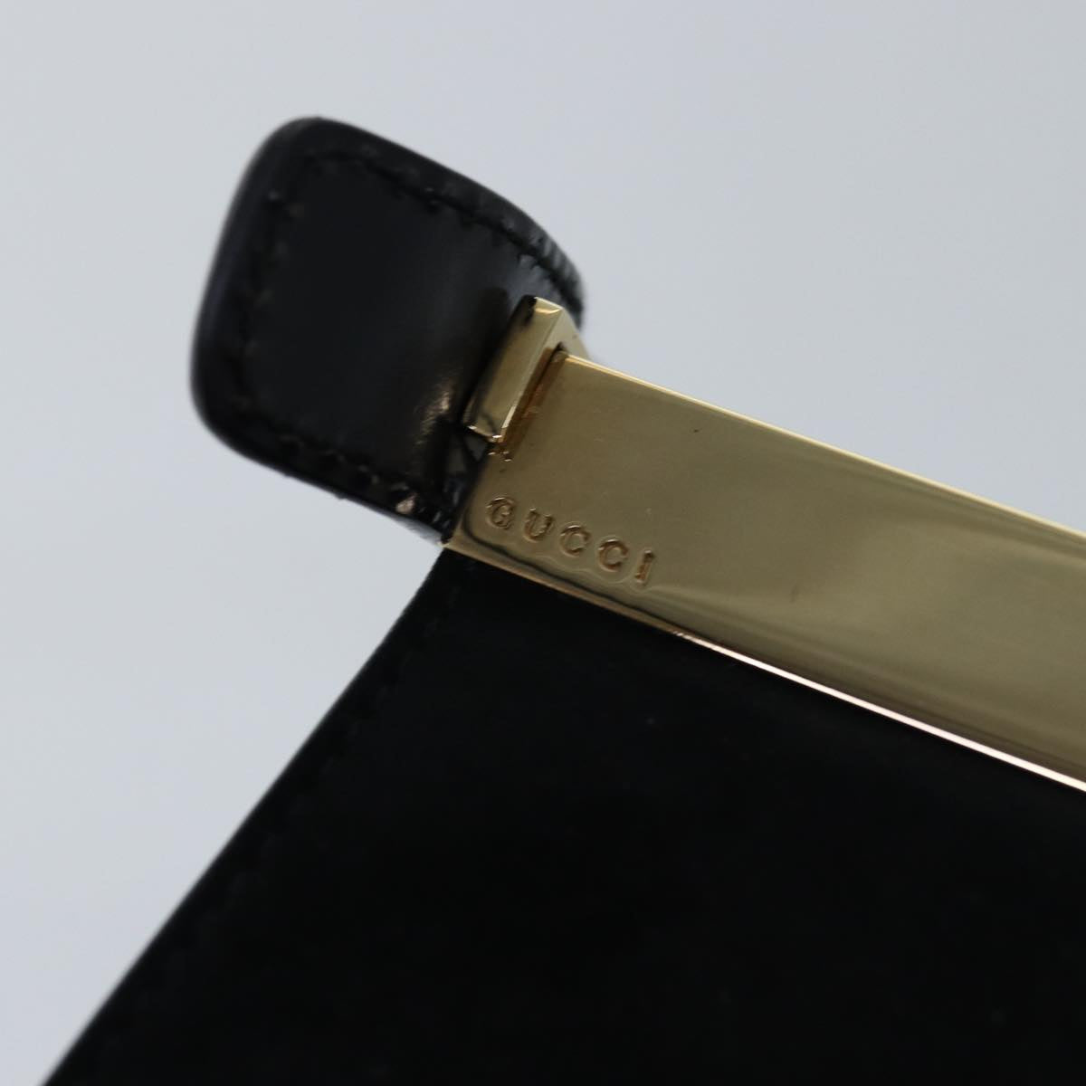 GUCCI Hand Bag Suede Black 001 2058 1928 0 77342