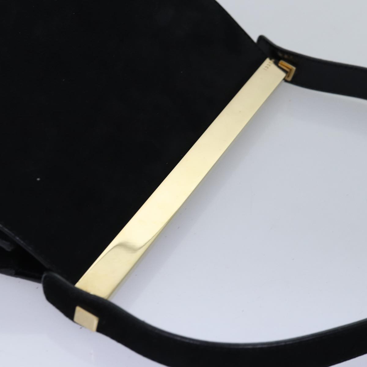 GUCCI Hand Bag Suede Black 001 2058 1928 0 77342