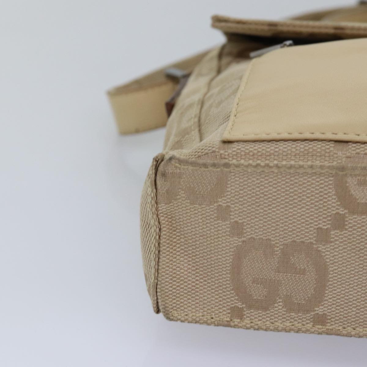 GUCCI GG Canvas Shoulder Bag Beige 001 3807 3444 77343