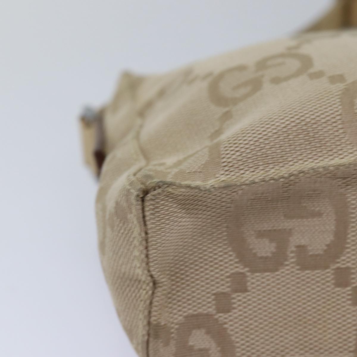 GUCCI GG Canvas Shoulder Bag Beige 001 3807 3444 77343