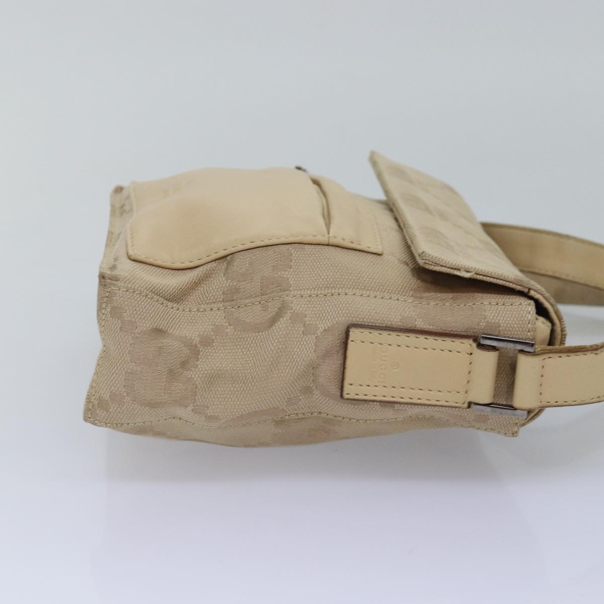 GUCCI GG Canvas Shoulder Bag Beige 001 3807 3444 77343