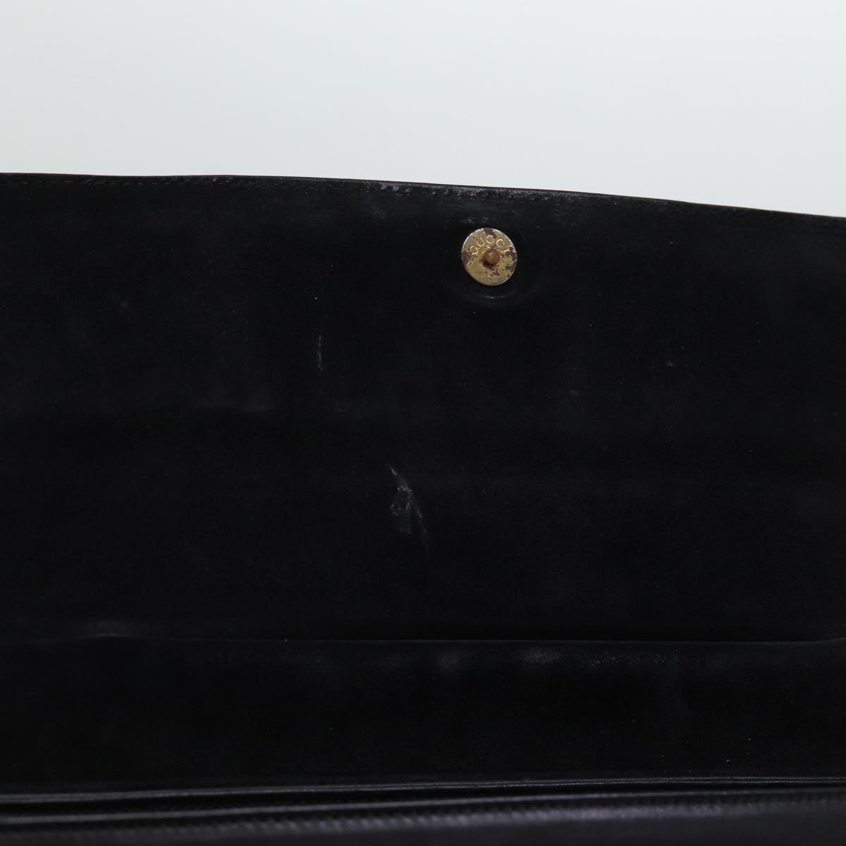 GUCCI Bamboo Hand Bag Leather 2way Black 77367