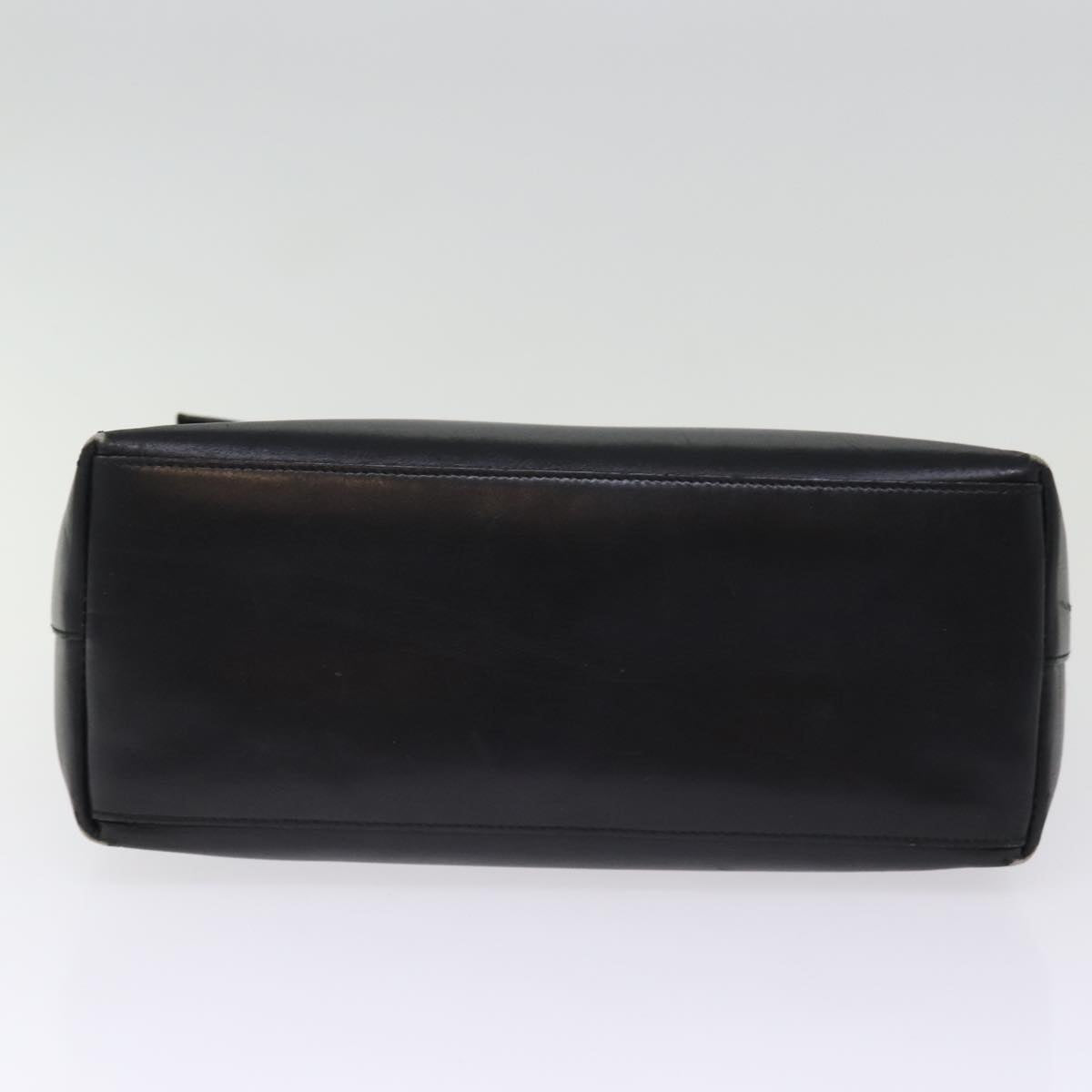 GUCCI Bamboo Hand Bag Leather 2way Black 77367