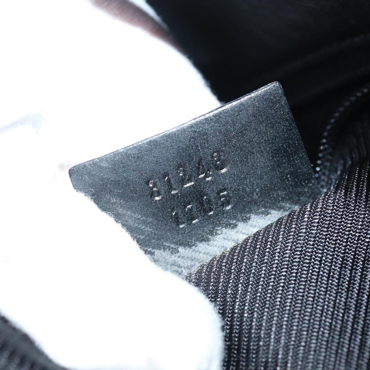 GUCCI GG Canvas Tote Bag Black 31243 77370