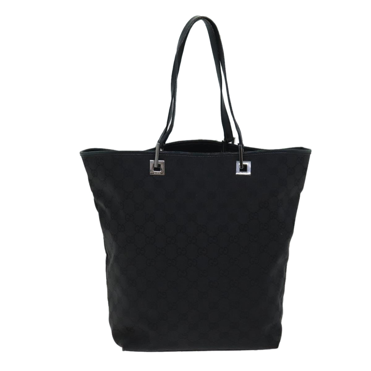 GUCCI GG Canvas Tote Bag Black 31243 77370