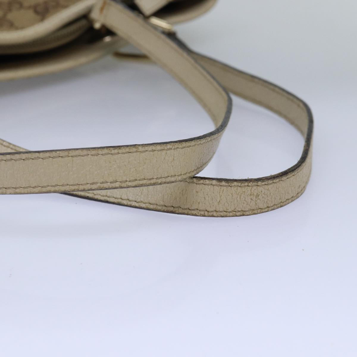 GUCCI GG Canvas Shoulder Bag Beige 120837 77373