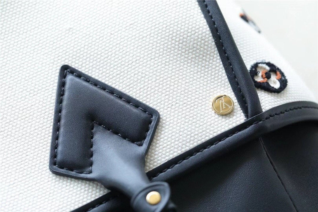 LV On My Side MM Bag Monogram GlamIower For Women 31cm/12.2 Inches Caramel Black LV M59842