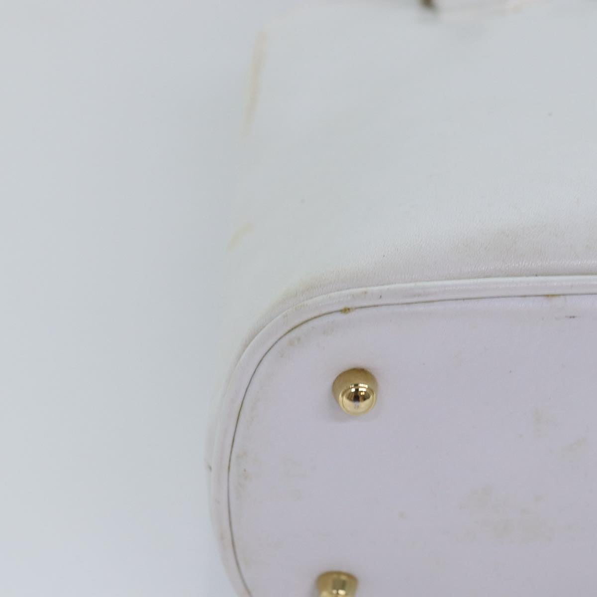 GUCCI Bamboo Hand Bag Outlet Leather White 000 1046 0290 77455