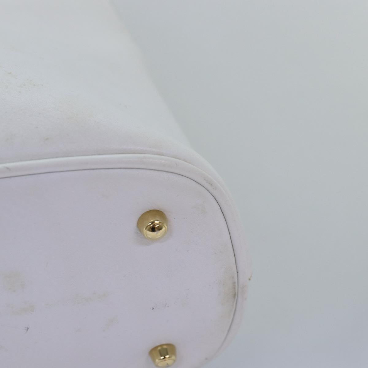 GUCCI Bamboo Hand Bag Outlet Leather White 000 1046 0290 77455