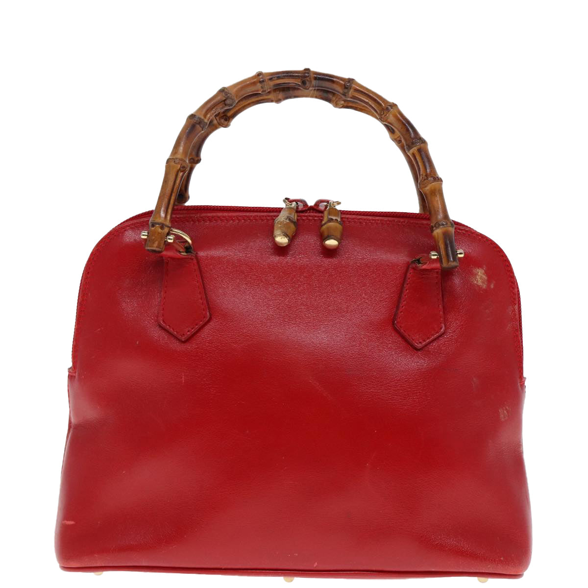 GUCCI Bamboo Hand Bag Leather 000 2865 0290 77456