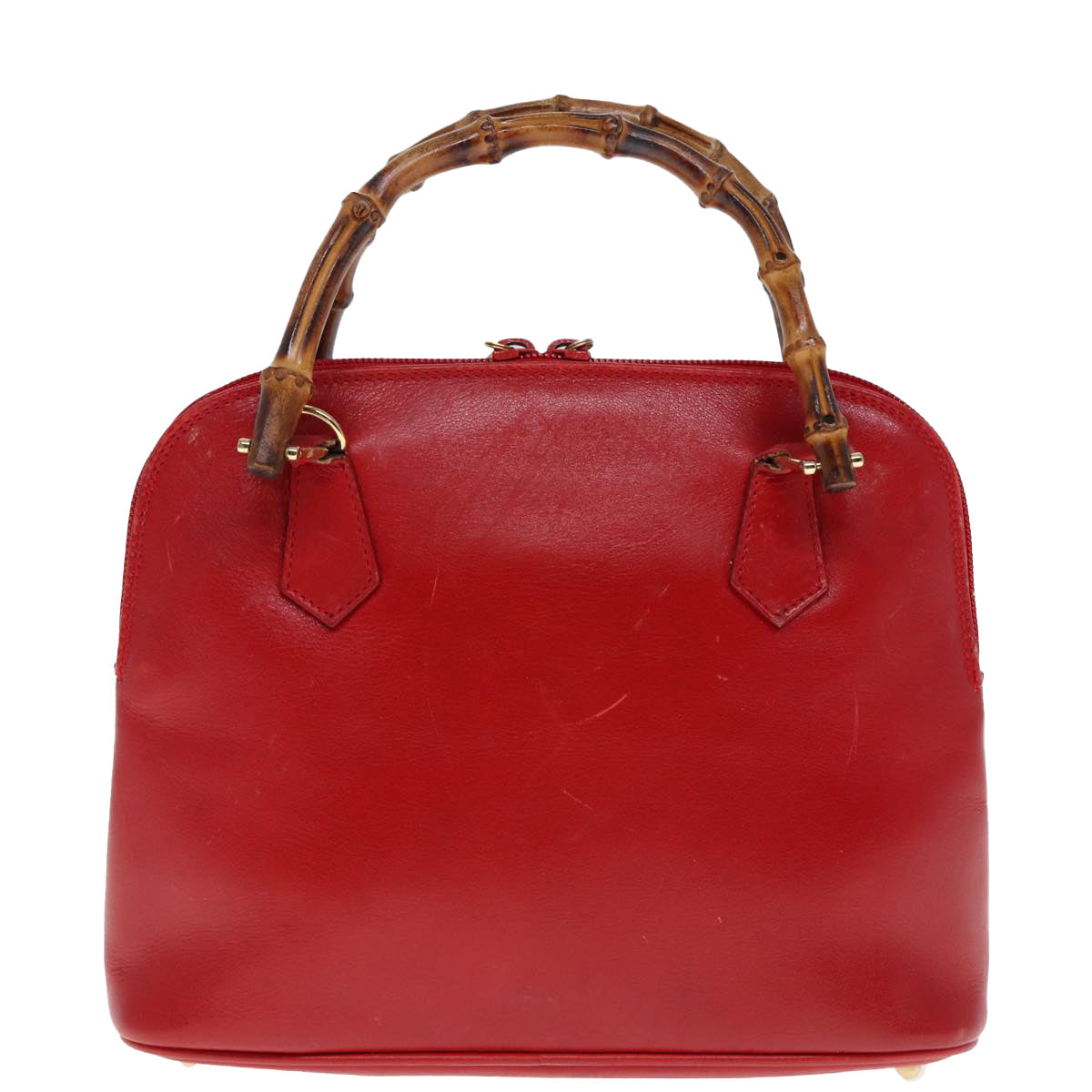 GUCCI Bamboo Hand Bag Leather 000 2865 0290 77456