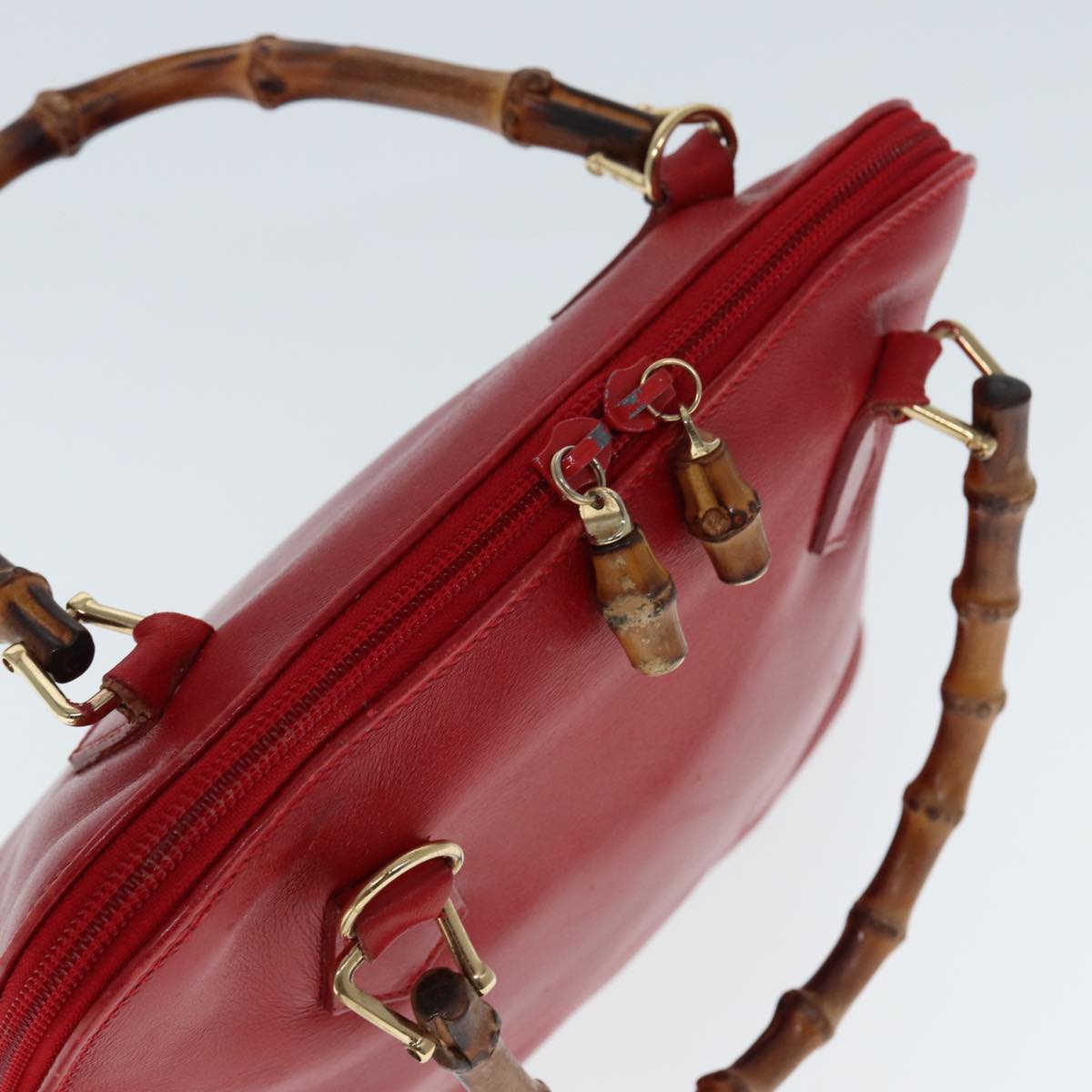 GUCCI Bamboo Hand Bag Leather 000 2865 0290 77456