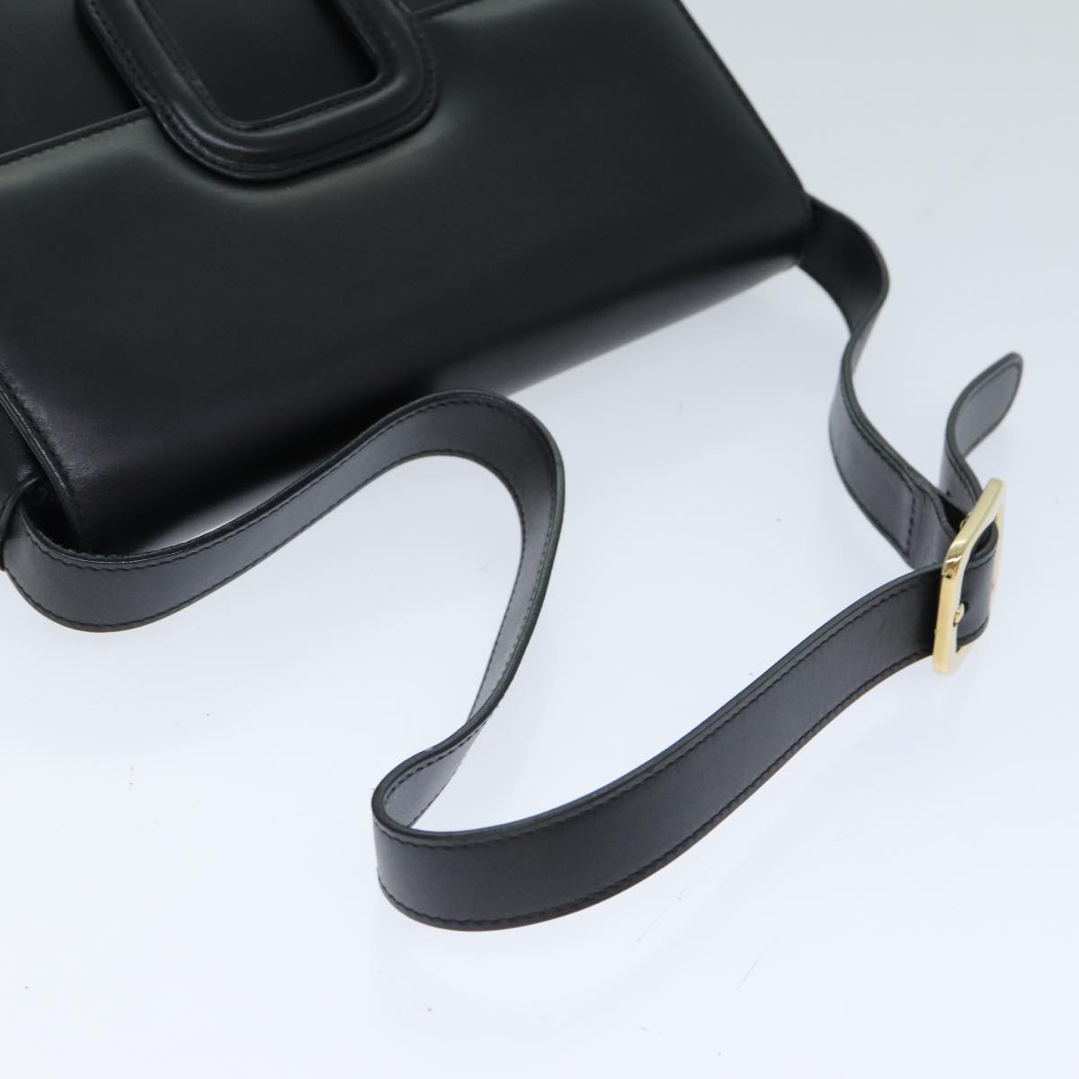 GUCCI Shoulder Bag Leather Black 001 1998 1785 77457