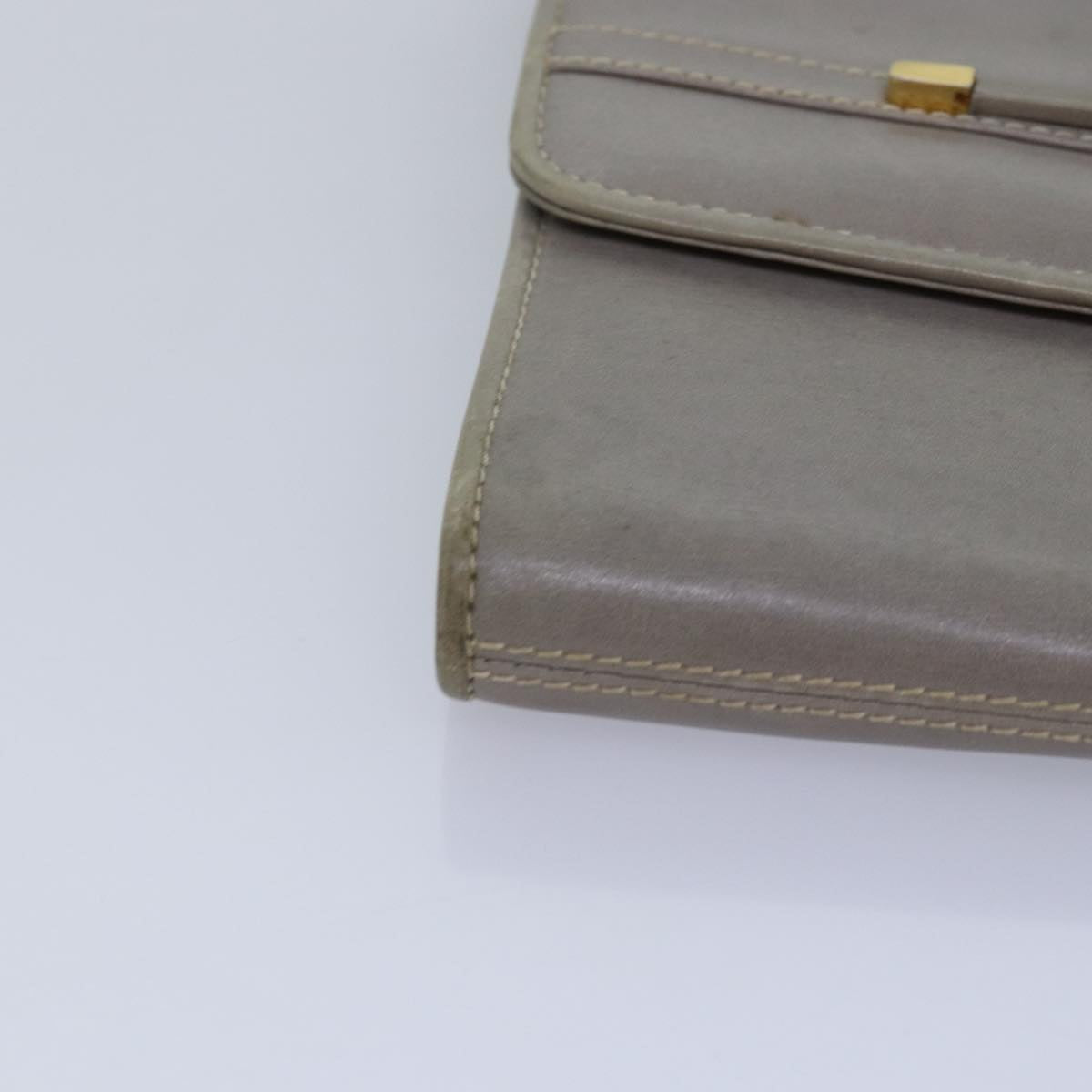 GUCCI Shoulder Bag Leather Gray 004 406 2008 77459