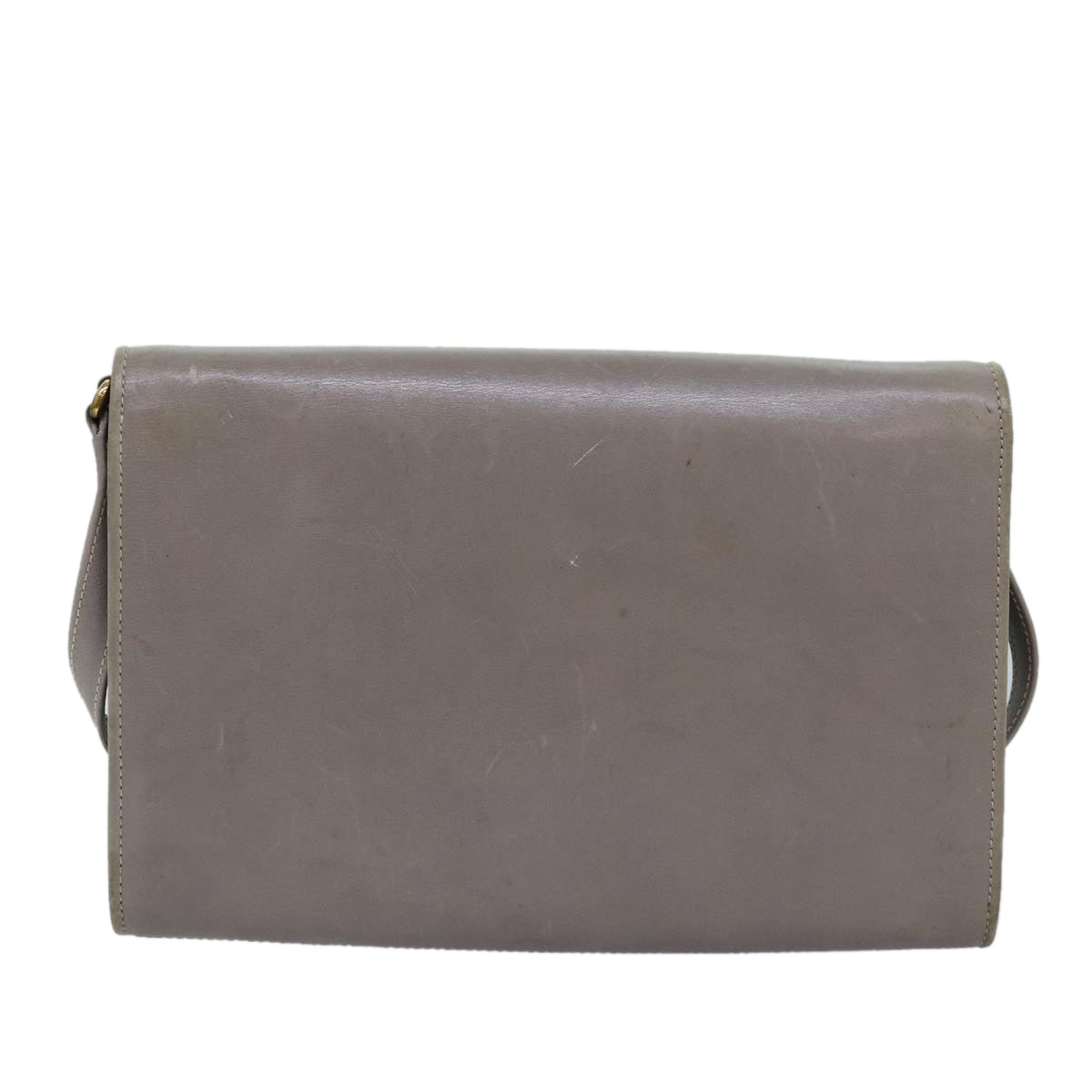 GUCCI Shoulder Bag Leather Gray 004 406 2008 77459
