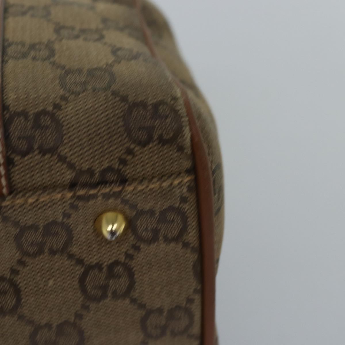 GUCCI GG Canvas Hand Bag Brown 000 101 0140 77490