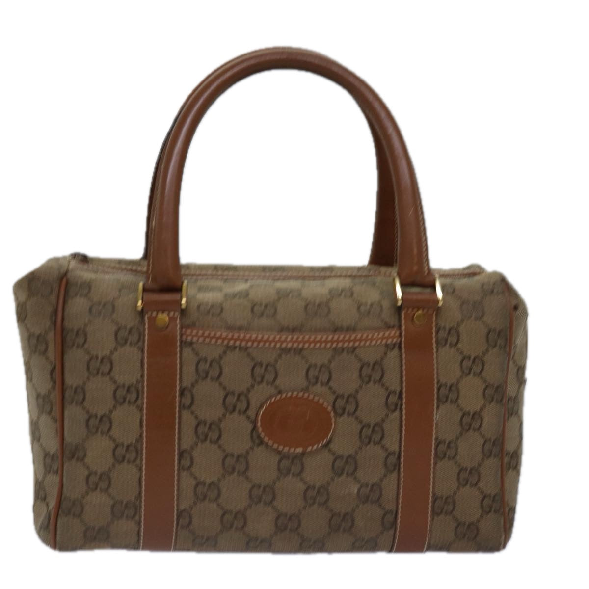 GUCCI GG Canvas Hand Bag Brown 000 101 0140 77490