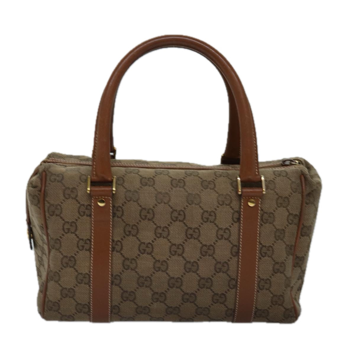 GUCCI GG Canvas Hand Bag Brown 000 101 0140 77490