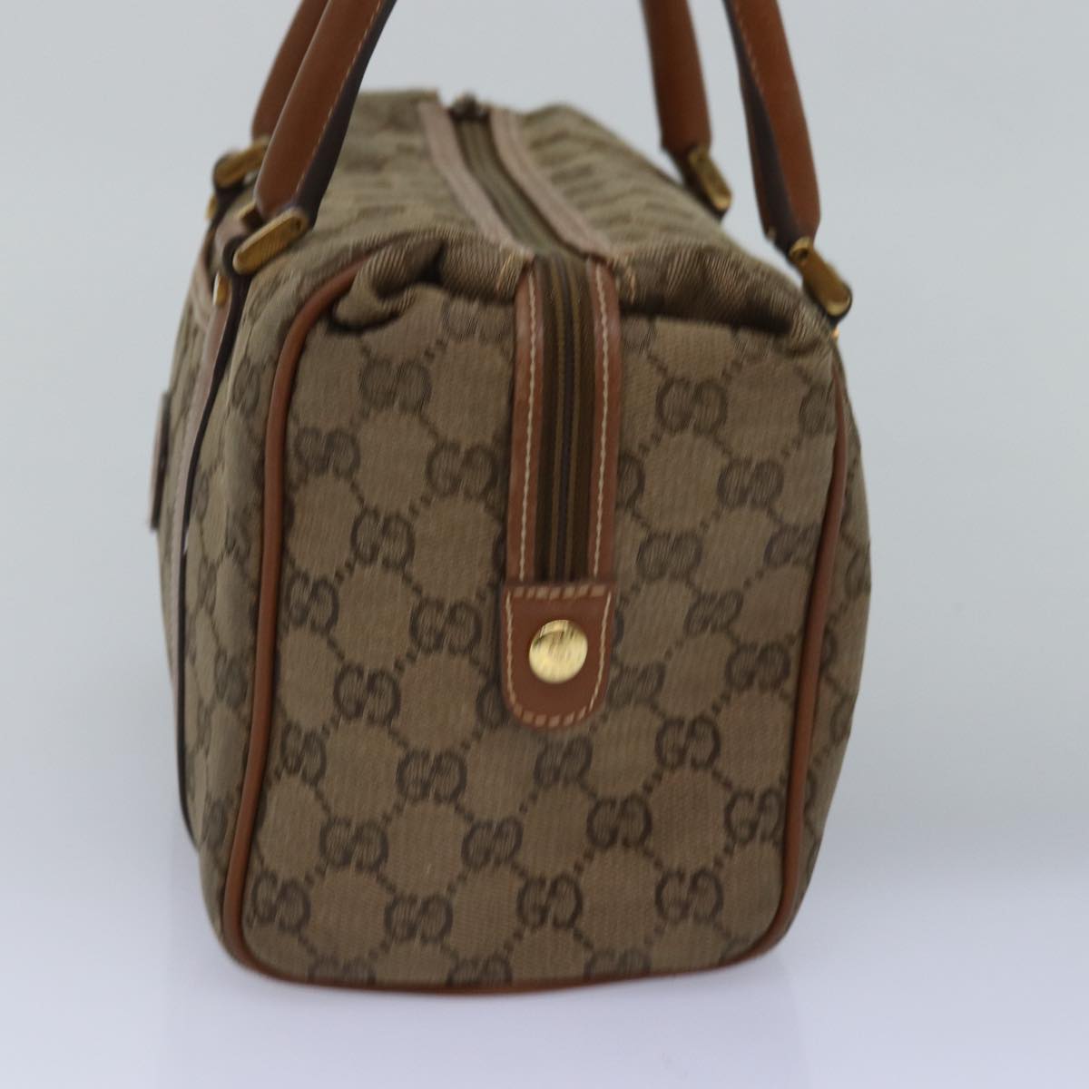 GUCCI GG Canvas Hand Bag Brown 000 101 0140 77490