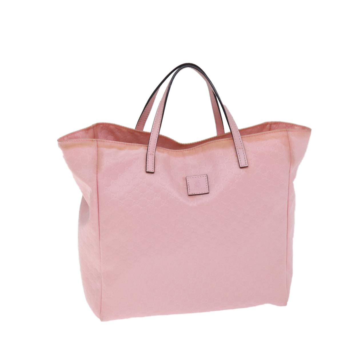 GUCCI Micro GG Canvas Tote Bag Pink 284721 77493
