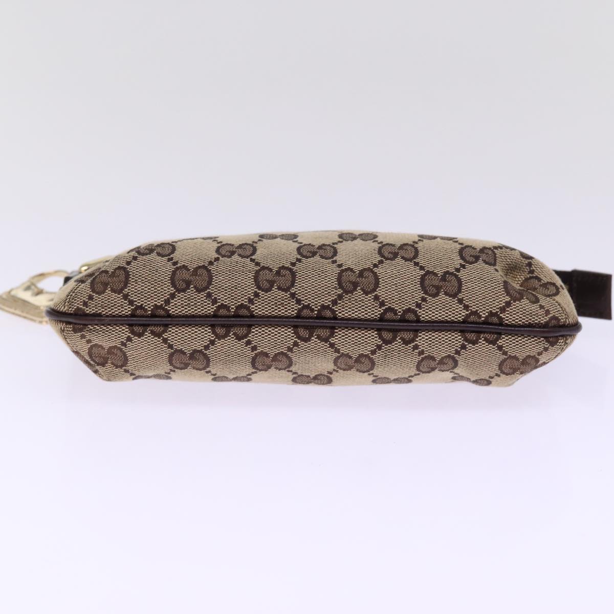 GUCCI GG Canvas Web Sherry Line Pouch Beige Red Green 152507 77633